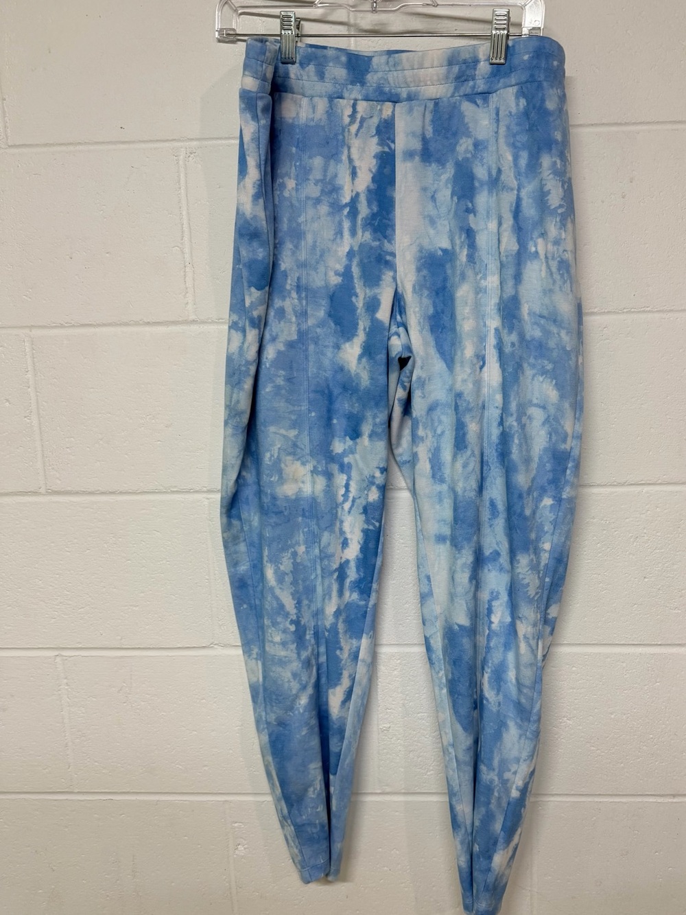 Mackenzie Lively XL Blue White Tie Dye Leggings High Rise Stretch